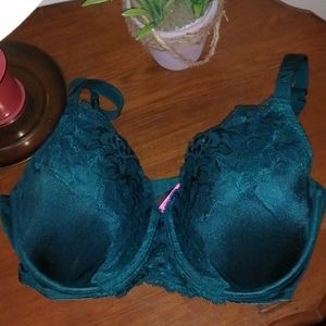 La Senza forest green bra size  34 D